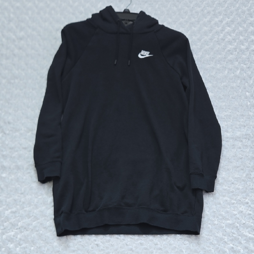 Nike Black Pullover Hoodie With White Swoosh